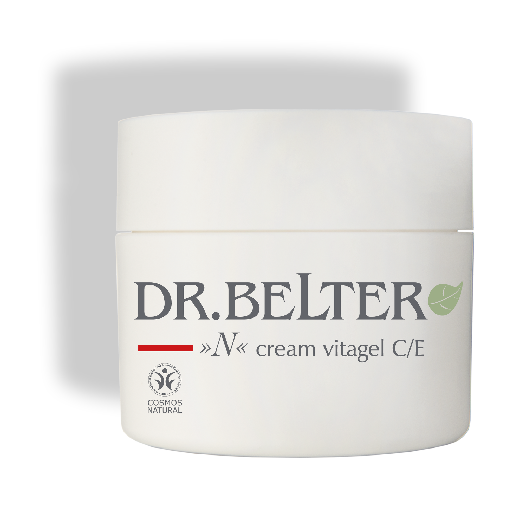cream vitagel C/E Dr.Belter Cosmetic Line N 123 auf transpoarentem Hintergrund mit Schatten 2250 x 2250